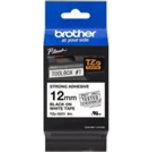 Imagen 1 de Cinta  Brother TZE-S231 12MM black on white industrial