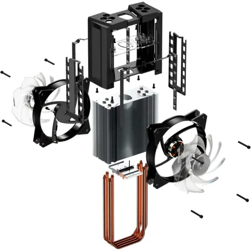 Imagen 4 de Disipador CPU Cooler Master MasterAir MA410M RGB, LGA 1151, AMD AM4