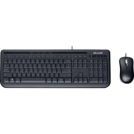 Imagen 2 de Kit Teclado Mouse Alámbrico Microsoft Desktop 600 Optico Conexión USB  Negro