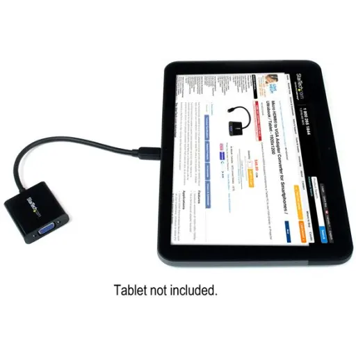 Imagen 3 de Adaptador Conversor micro HDMI Macho a VGA Hembra Smartphones/Tablet - StarTech