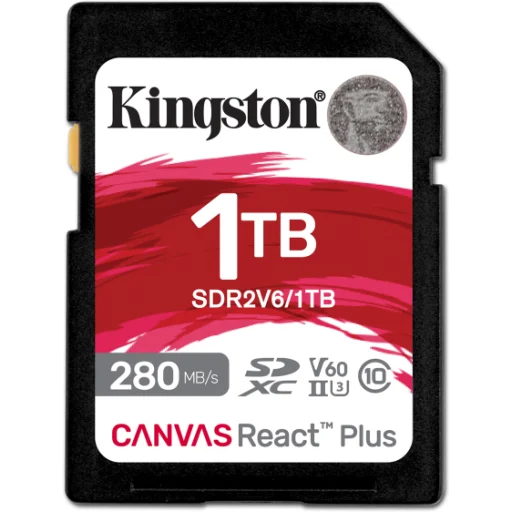 Memoria SDXC 1TB Kingston V60 UHS-II U3 Clase 10 Lec280MBs Esc150MBs