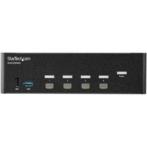 Imagen 6 de StarTech.com Switch Conmutador KVM de 4 Puertos HDMI - 4K de 30Hz - de Pantalla Doble - Conmutador KVM / audio / USB - 4 x KVM / audio / USB - montaje en rack