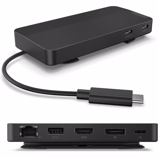 Imagen 0 de Docking Station Lenovo Host USB-C, Puertos USB3.2 2*USB-C LAN HDMI DP Negro