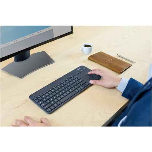Imagen 10 de Teclado con TouchPad Inalámbrico Logitech K400 PLUS compatible PC SmartTV Negro