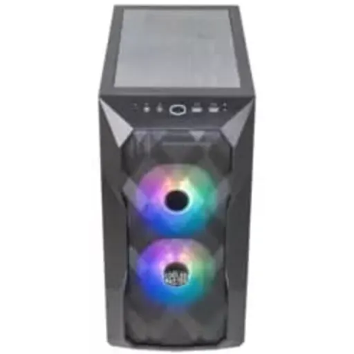 Imagen 1 de Gabinete Gamer Cooler Master TD300 Mesh Vidrio Templado 2 Vent ARGB mATX Negro