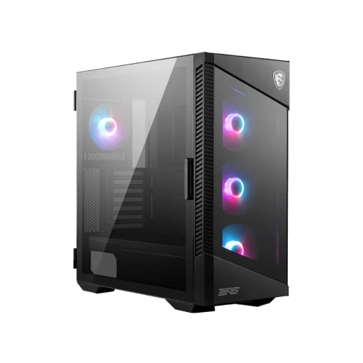 Imagen 0 de Gabinete Gamer MSI MPG VELOX 100R, 3 Ventil. RGB Vidrio templ 2*USB3.2 ATX Negro