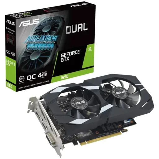 Imagen 0 de Tarjeta de Video Asus DUAL-GTX1650-O4GD6-P-EVO 4GB GDDR6 PCIe3.0 DVI-D HDMI VGA