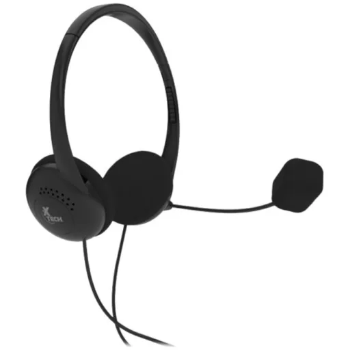 Imagen 6 de Cintillo para videoconferencias Xtech XTH-230 c/mic Cable 1.5m Jack 3.5mm Negro