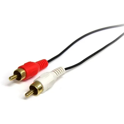 Imagen 2 de Cable de Audio Stereo Jack 3.5mm a 2*RCA M/M Largo 1.8mt - StarTech