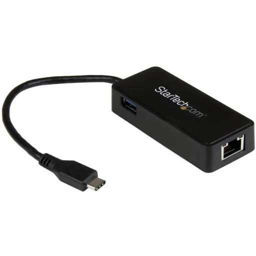 Imagen 0 de Adaptador de Red USB-C Gigabit LAN RJ-45 con Puerto USB Extra - StarTech