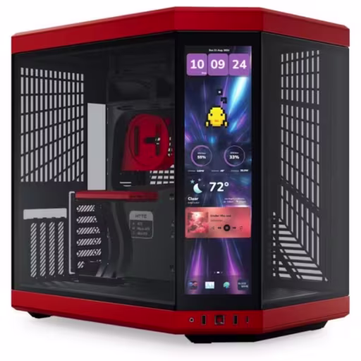 Imagen 0 de Hyte Y70 LCD - Red / Black (CS-HYTE-Y70-BR-L)