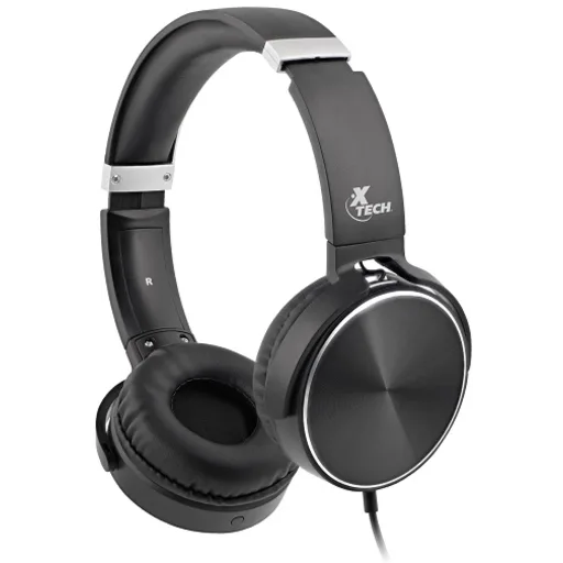 Imagen 0 de Audífonos Xtech con cable/mic/control audio negro - with Mic XTH-345