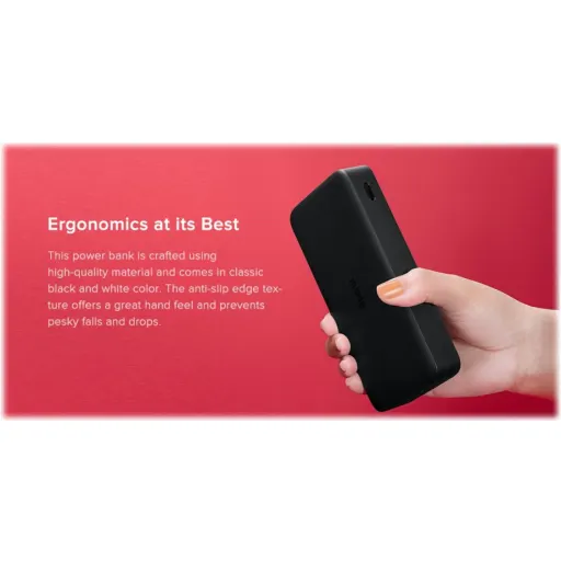 Imagen 1 de Power Bank Xiaomi Redmi 20.000mAh 74Wh 18vatios 3.6A Carga Rápida Color Negro