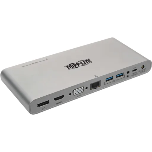 Imagen 0 de Docking Station Tripplite USB-C a DP HDMI VGA LAN 4*USB3.2 2*USB-C Audio In/Out