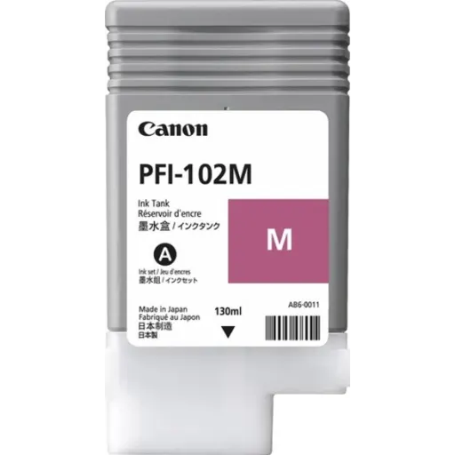 Original Canon Ink Tank PFI-102M - Dye Magenta Ink Tank 130ml (IPF-500/IPF-750)