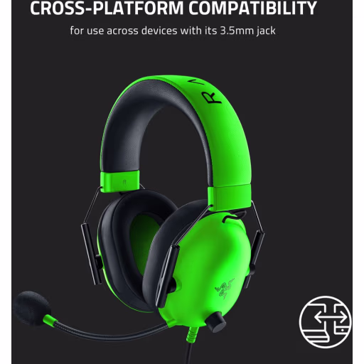 Imagen 6 de Audífonos Gamer Alámbricos Razer BlackShark V2 X Sonido 7.1 Jck3.5mm Color Verde
