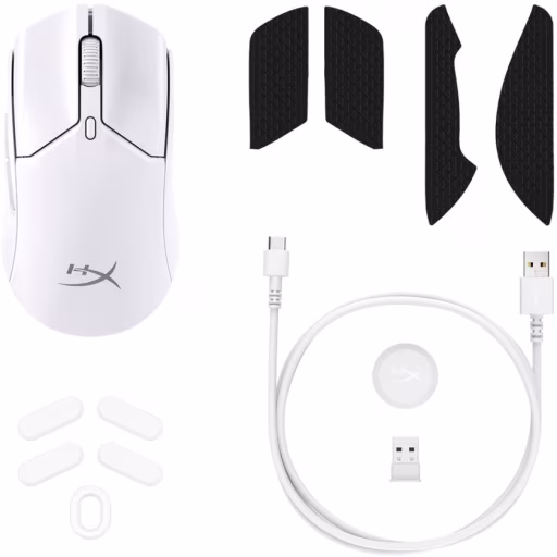 Imagen 7 de HyperX Pulsefire - Mouse - Wireless - White - Haste 2 Mini