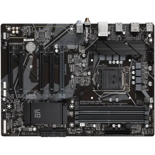 Imagen 3 de Gigabyte B560 DS3H AC - 1.0 - placa base - ATX - Socket LGA1200 - B560 Chipset - USB-C Gen1, USB 3.2 Gen 1 - Gigabit LAN, Wi-Fi, Bluetooth - Tarjeta gráfica (CPU necesaria) - HD Audio (8-canales)