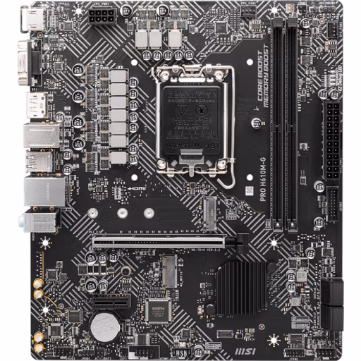Imagen 1 de Tarjeta Madre MSI PRO H610M-G LGA1700 14°G DDR5 M.2 DP HDMI VGA PS/2USB3.2 mATX