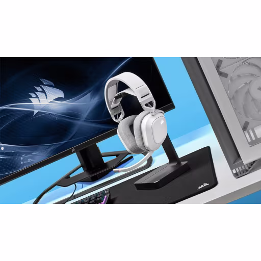 Imagen 14 de CORSAIR Gaming HS80 RGB - Auricular - tamano completo - 2,4 GHz - inalambrico - 