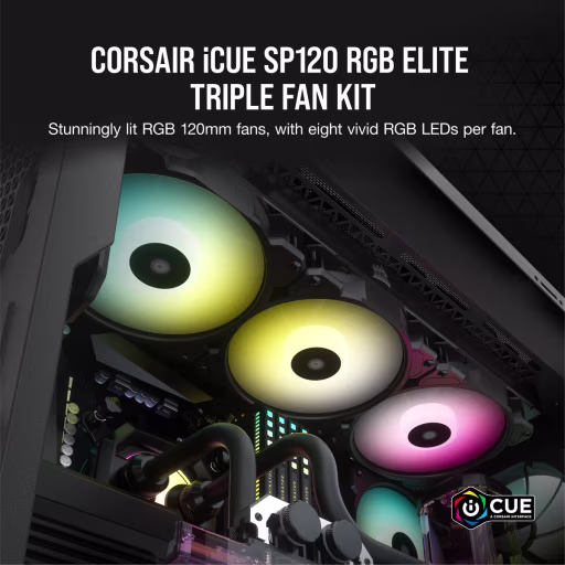 Imagen 11 de Corsair Memory - Kit Ventilador iCUE Elite 3x12