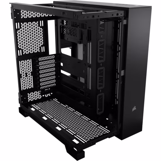 Imagen 2 de Gabinete Gamer Corsair 6500D Airflow,Torre USB3.2 4*A/1*C Vidrio Temp. ATX Black