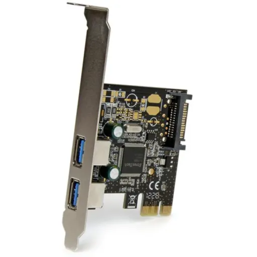 Imagen 1 de Tarjeta Controlado 2 Puertos USB 3.0 Bus PCIe x1 Alimen. SATA Power - StarTech