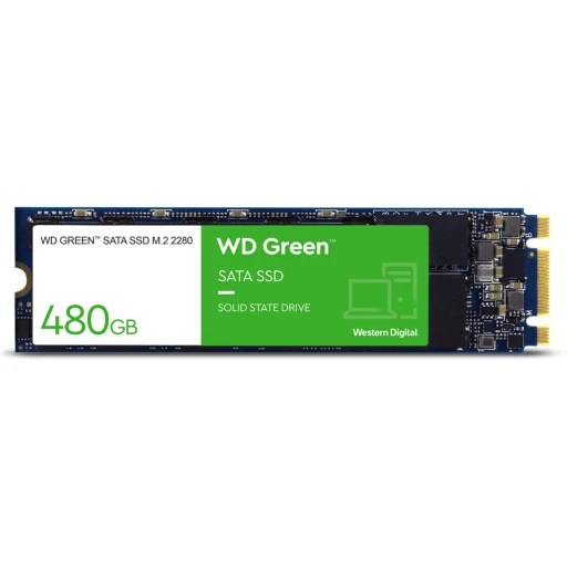 Unidad SSD Western Digital Green 480GB M.2 22*80 SATA 3 6GB/s 3D Lec 545MB/s 