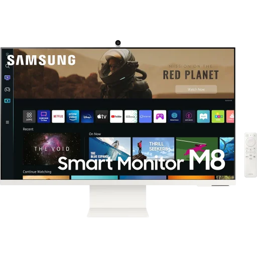 Imagen 0 de Monitor Smart Samsung M8 32" 4K 3840*2160 c/Cam VA WiFi BT HDMI 2*USB 60Hz