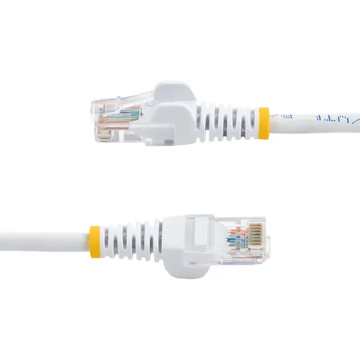 Imagen 2 de Cable de Red StarTech Cat5e Ethernet RJ45 sin Enganches Snaglass 10m BLANCO