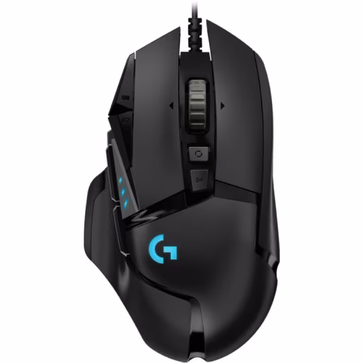 Imagen 0 de Mouse Alámbrico Gamer Logitech G502 Hero Óptico H/25600 dpi 11 Botones RGB Negro