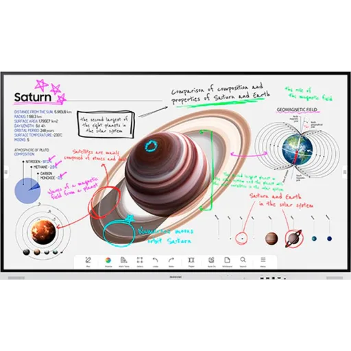 Imagen 0 de Pantalla Interactiva Táctil Samsung Flip ProWM75B 75" VA WiFi LAN BT DP HDMI USB
