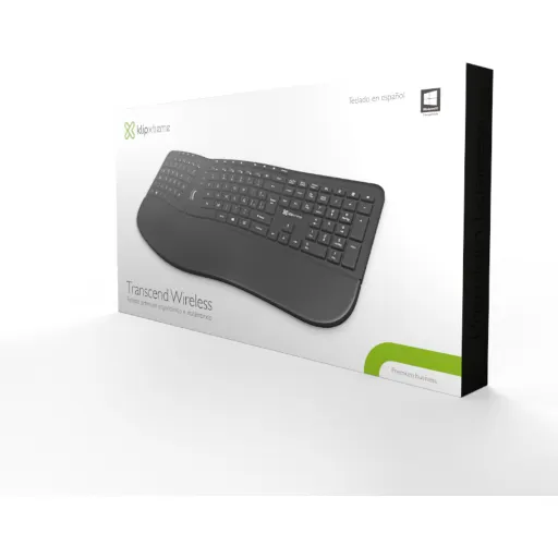 Imagen 5 de Teclado Inalámbrico Ergonómico KlipX KBK-530S Wireless 2.4GHz Español Negro