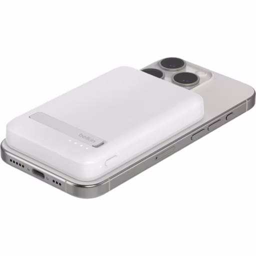 Imagen 3 de Bateria 5.000 mAh BoostCharge Pro carga magnetica Qi2 15W Belkin blanco