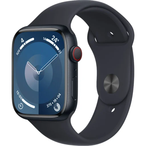 Imagen 0 de Apple Watch Series 9 45mm (GPS + Cellular / Midnight Aluminum Case / Midnight Sport Band / M-L) [MRMD3BE/A]