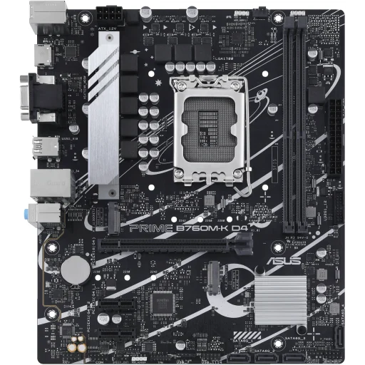 Imagen 0 de Tarjeta Madre Asus PRIME B760M-K D4 LGA1700 13°G 2*DDR4 2*M.2 HDMI VGA PS/2 ATX