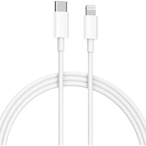 Imagen 1 de Cable Datos Xiaomi Mi, USBType-C a Lightning, Cable 1mt Color Blanco