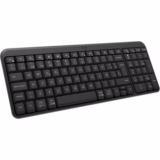 Imagen 4 de Teclado Inalámbrico Logitech K250, Epañol Qwerty Bluetooth Color Graphite