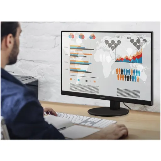 Imagen 5 de Monitor Viewsonic V2447 23.8" FHD 1920*1080P MVA 1*VGA 1*HDMI 100Hz 5ms 