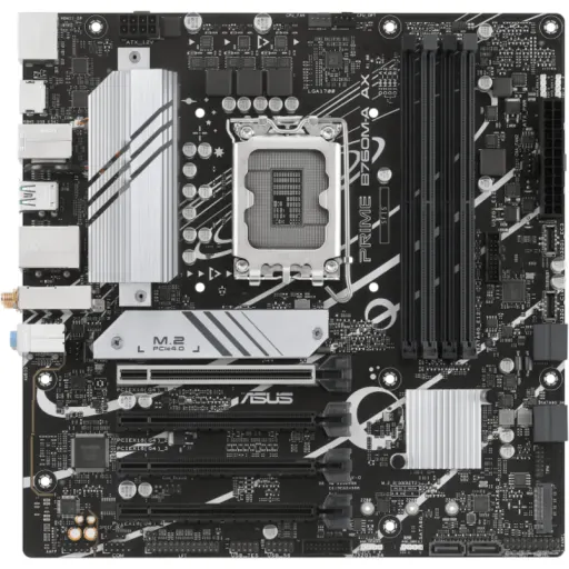 Imagen 0 de Tarjeta Madre Asus PRIME B760M-A AX LGA1700 14°G 4*DDR5 2*M.2 WiFi DP 2*HDMI PS2