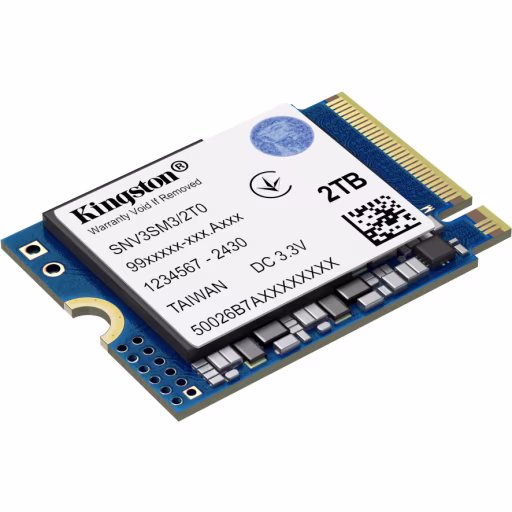 Imagen 1 de Unidad SSD Kingston NV3 2TB M.2 22*30 PCIe4x4 NVMe Lec6000MB/s Esc5000MB/s