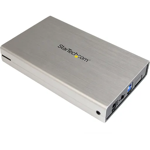 Imagen 1 de Cofre Carcasa de Aluminio para Disco Duro SATA III 3.5 " USB 3.0  Plateado 