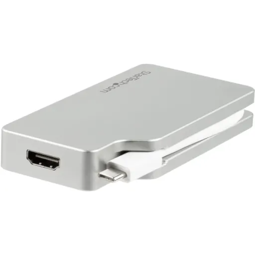 Imagen 1 de Adaptador de Video StarTech 4en1 USB-C a VGA DVI HDMI MiniDisplayPort 30Hz Plata