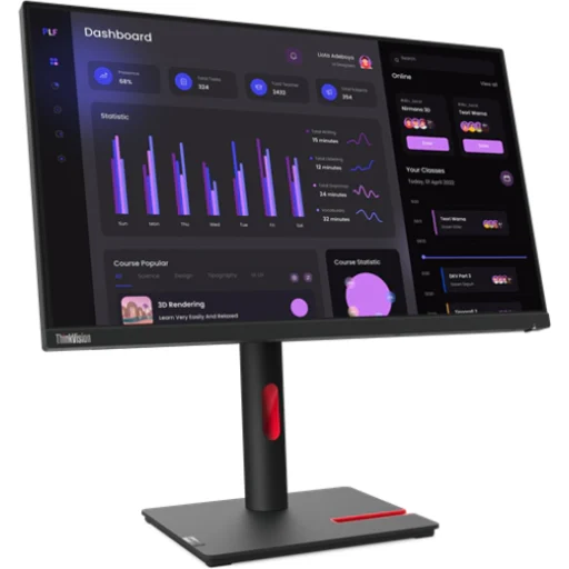Imagen 3 de Monitor Lenovo ThinkVision T24i-30 23.8" FHD 1920*1080 LED IPS DP HDMI VGA 60Hz