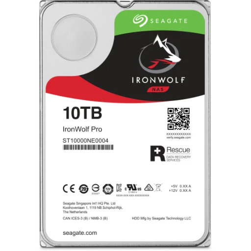 Imagen 3 de Disco Duro Seagate IronWolf Pro 10TB 3.5" 7200RPM SATA III 6Gb/s 256MB p/NAS