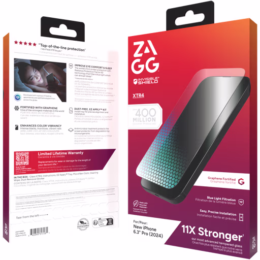 Imagen 3 de Lamina Glass Elite XTR4 iPhone 16 Pro Zagg