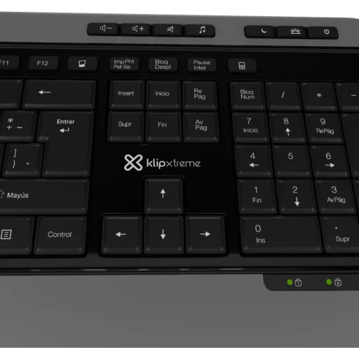 Imagen 5 de Kit Teclado Mouse Inalámbrico KlipX KBK-520, Slim Reep USB 2.4GHz Color Negro