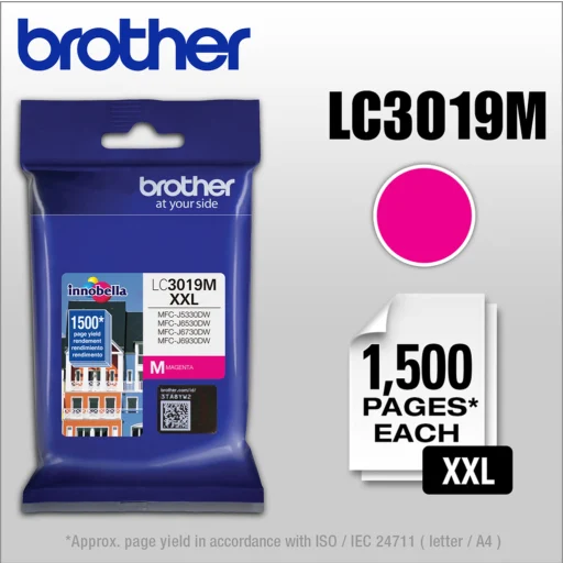 Imagen 4 de Cartridge Brother LC3019M Magenta Alto Rendimiento MFC J5330 J6530 J6930 1500Pág
