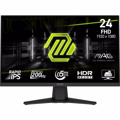 Imagen 0 de Monitor Gamer MSI MAG 244F 23.8" FHD 1920*1080 IPS HDMI DP 200Hz 0.5ms(GtG,Min) 