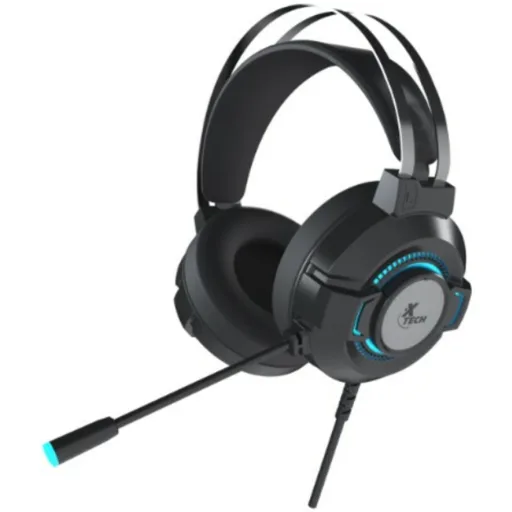 Imagen 1 de Audífonos Gamer Alámbricos Xtech XTH-565, LED c/Mic PC/Consolas Jack/USB Negro